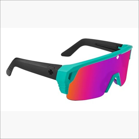 Cylindrical Shield Semi-Rimless Sunglasses with Happy Lens Tech main image 7